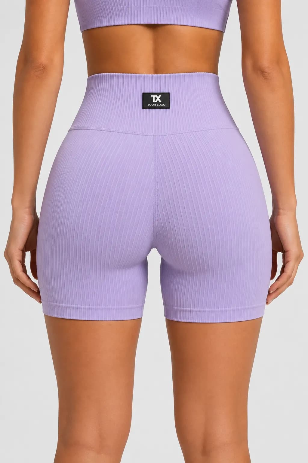 Custom Women's Ribbed Seamless High-Waist Gym Shorts Manufacturer | OEM & Private Label Activewear