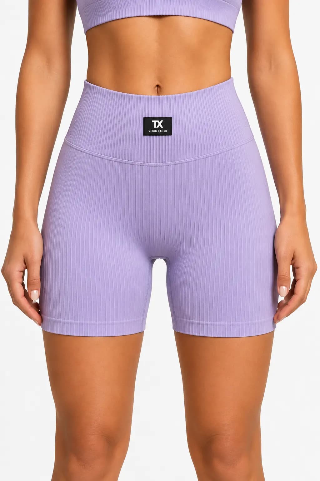 Custom Women's Ribbed Seamless High-Waist Gym Shorts Manufacturer | OEM & Private Label Activewear