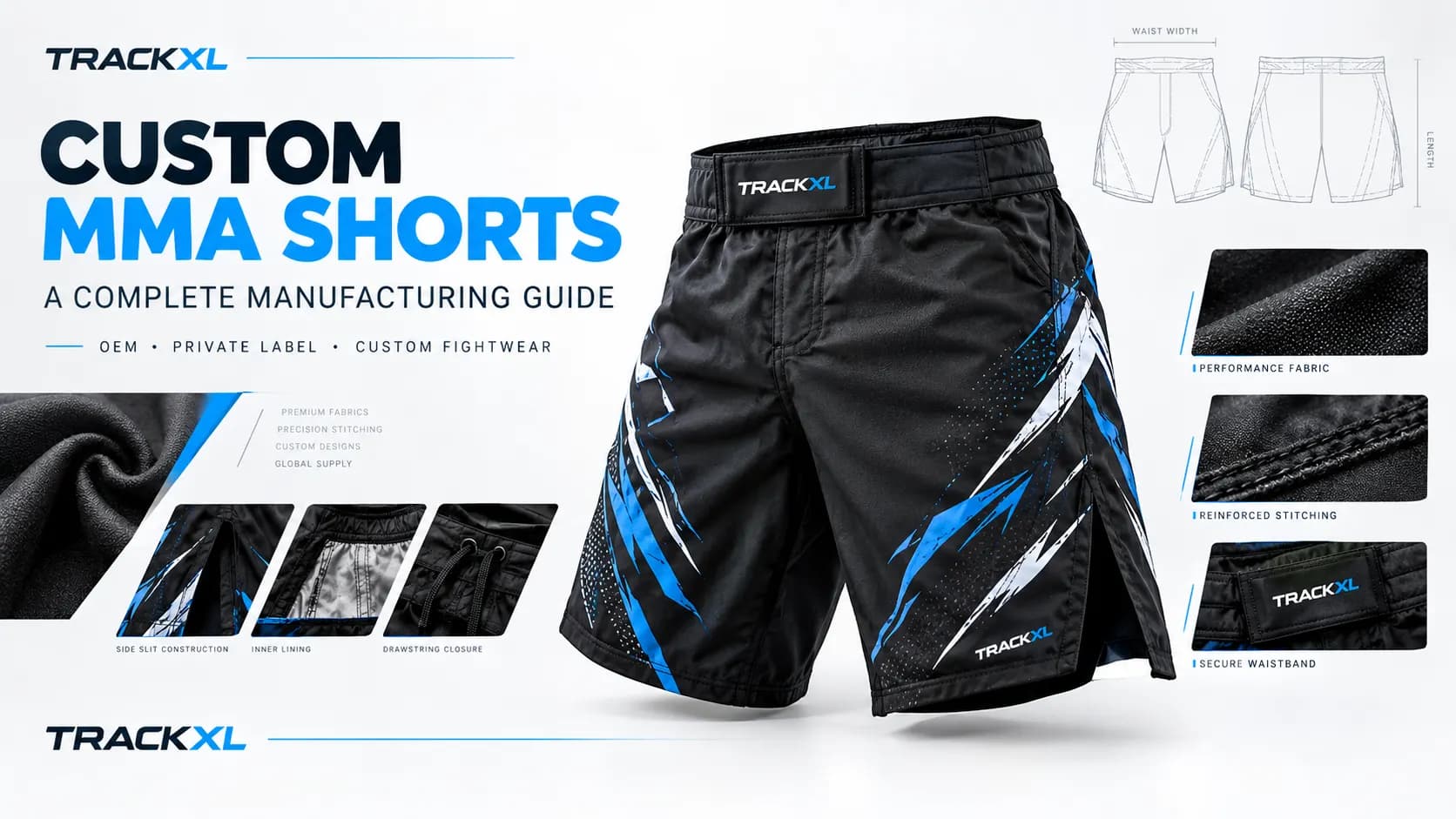 Custom MMA Shorts Manufacturing: A Complete Guide for MMA Brands Custom MMA shorts manufacturing guide for MMA brands, OEM and private label sportswear