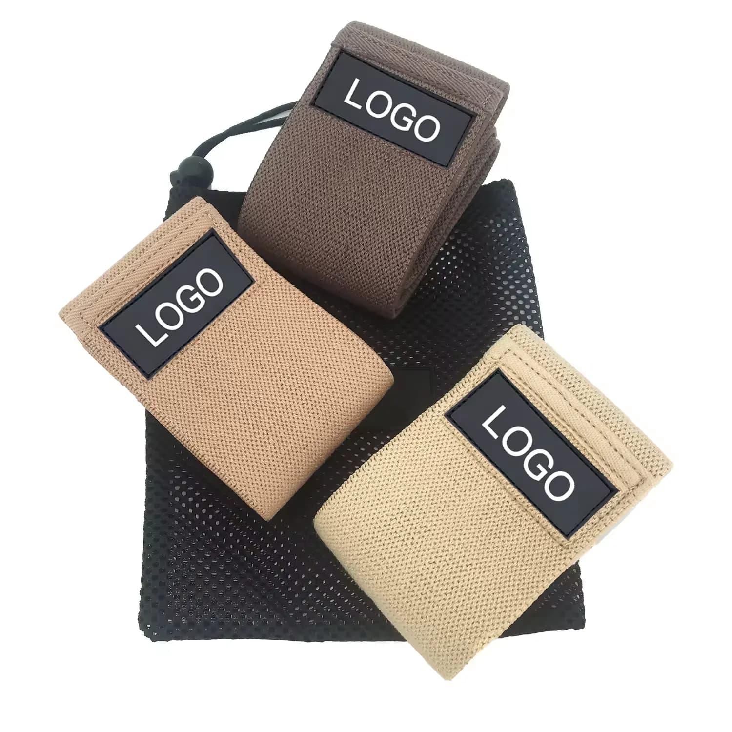 Custom Logo Workout Exercise Bands Gym Fitness Hip Resistance Bands for Body Building