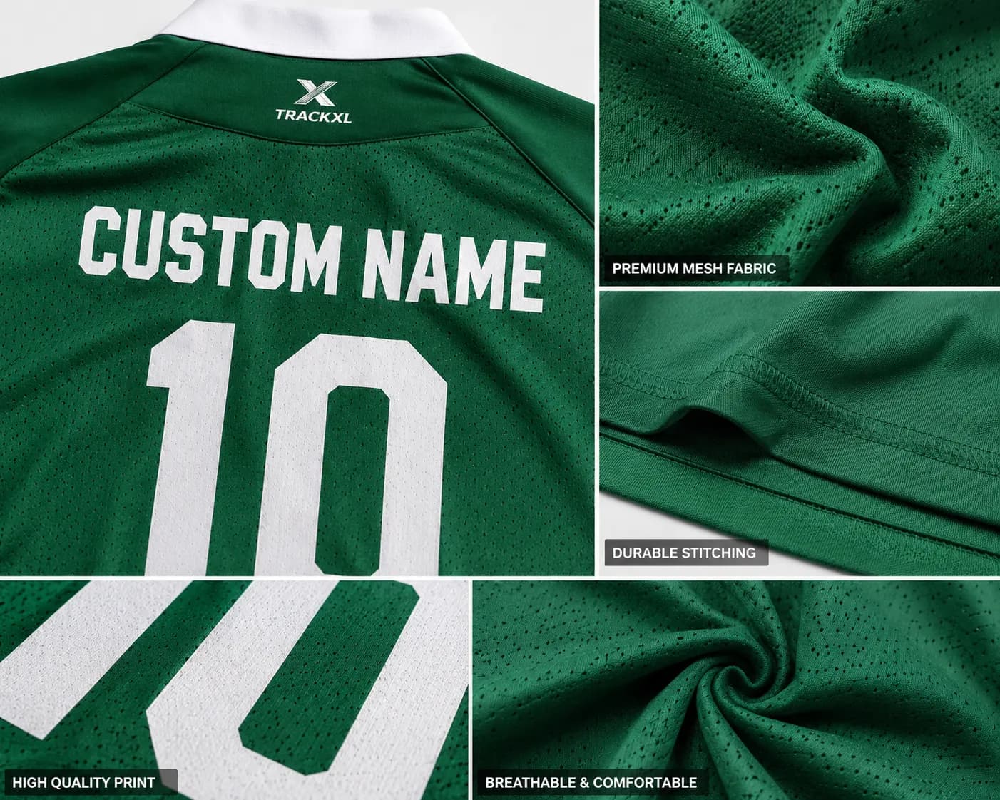 Custom Ireland Rugby Jersey with Custom Name | Premium Rugby Uniform Manufacturer TrackXL