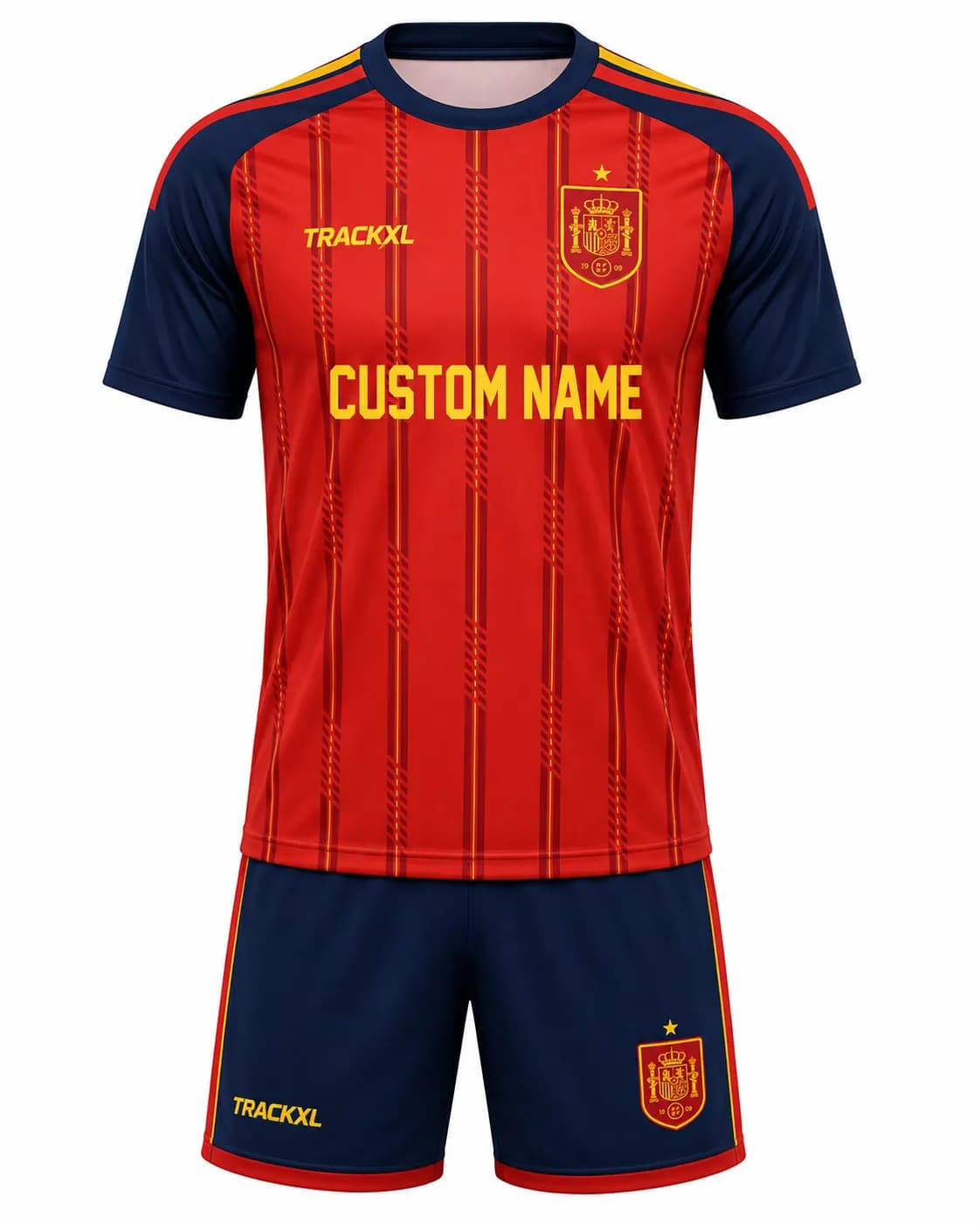 Spain Football Jersey | Custom Soccer Uniform Manufacturer | Private Label Football Kits | TRACKXL