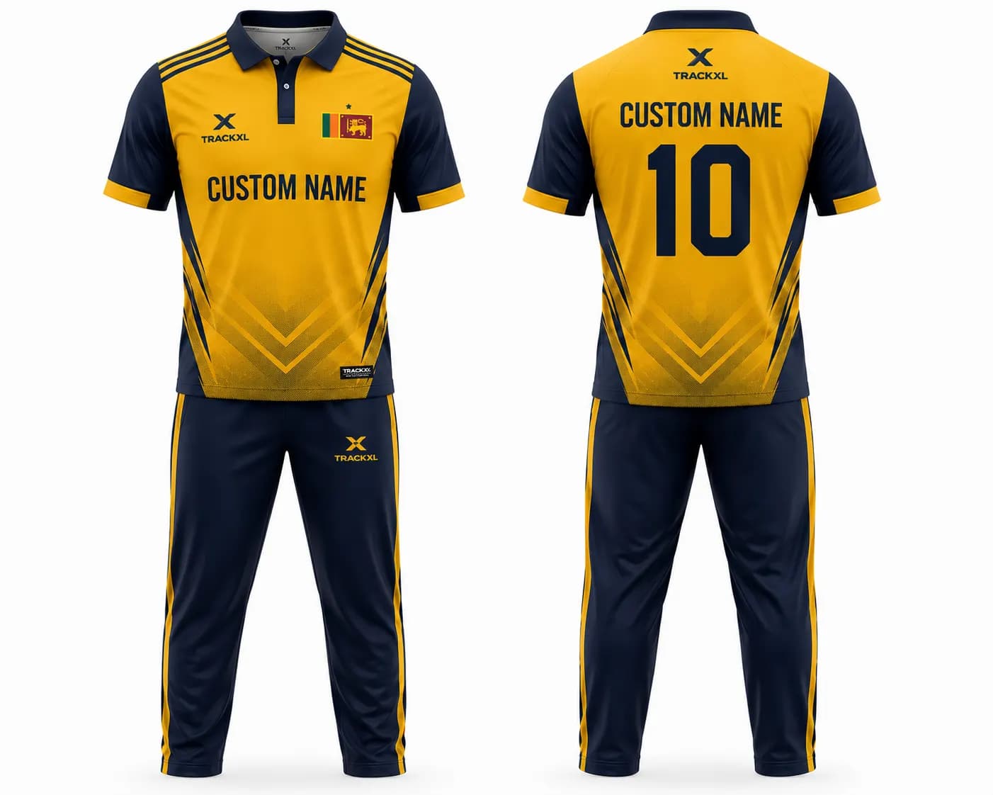 Custom TrackXL Sri Lanka Cricket Uniform Manufacturer | Private Label Cricket Jerseys | OEM Cricket Teamwear