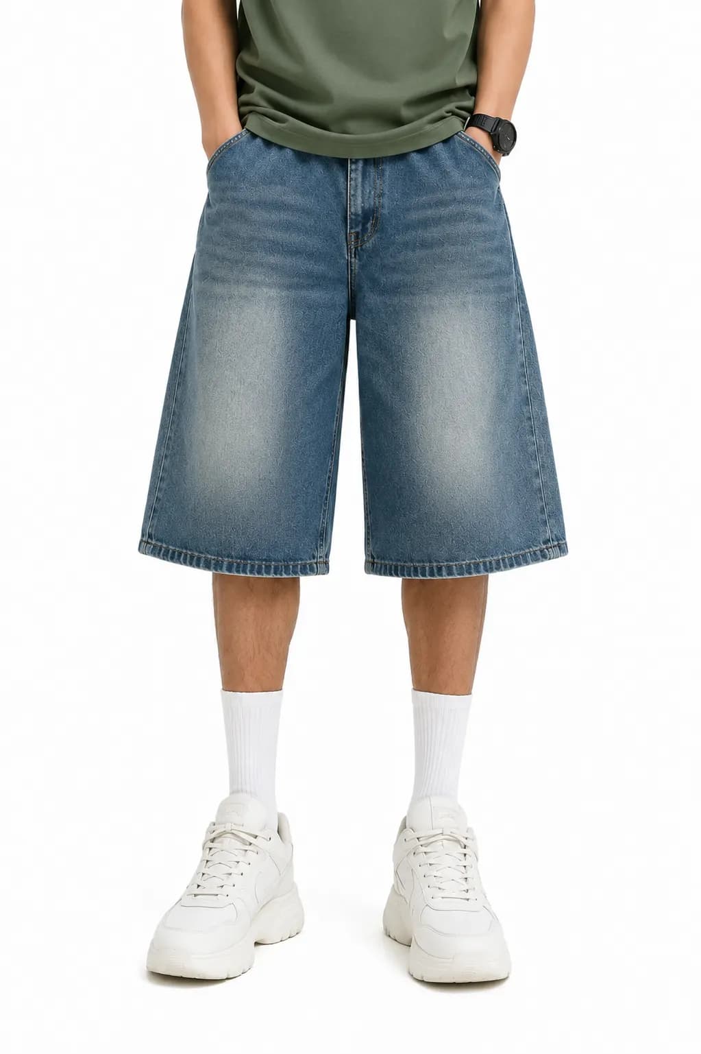 Custom Men's Baggy Jorts Manufacturer | OEM & Private Label Denim Shorts