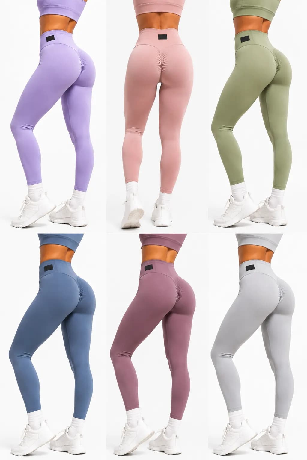 Custom Women's High Waist Seamless Scrunch Leggings